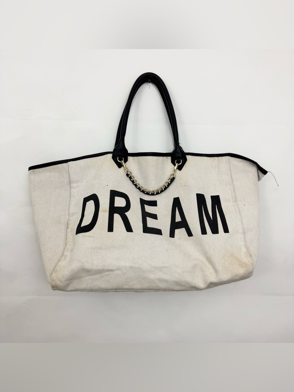 Victoria’s Secret Dream Canvas Tote Bag with Black Handles